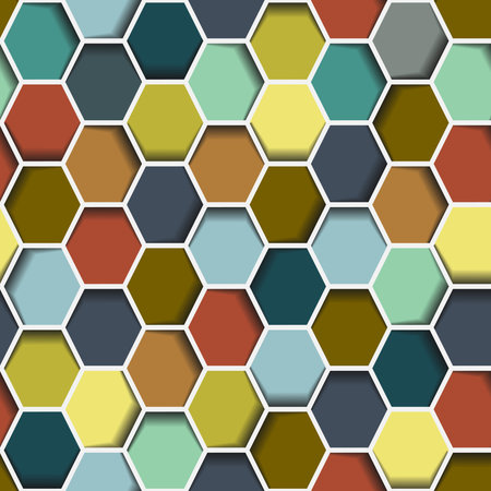 Seamless abstract hexagon background Vector eps10 