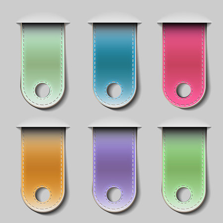 Stylish bookmarks.Vector eps 10のイラスト素材