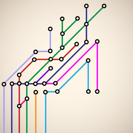 Abstract subway map