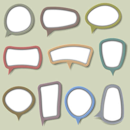 Collection of bubbles for speech.Vector eps 10のイラスト素材