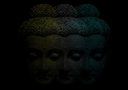 Face Of Buddha.Creative vectorのイラスト素材