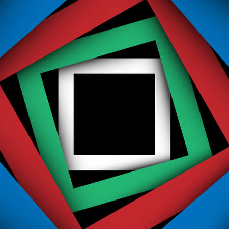 Multicolored paper square and frame background のイラスト素材