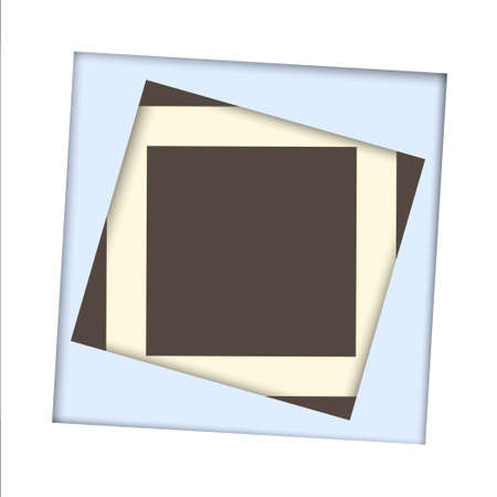 White paper square and frame backgroundのイラスト素材