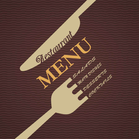 restaurant menu designのイラスト素材