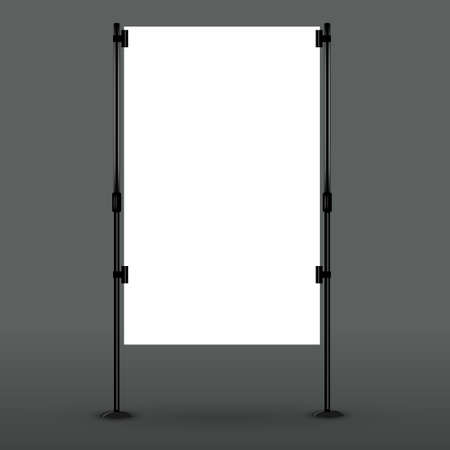 Blank roll up banner display.のイラスト素材