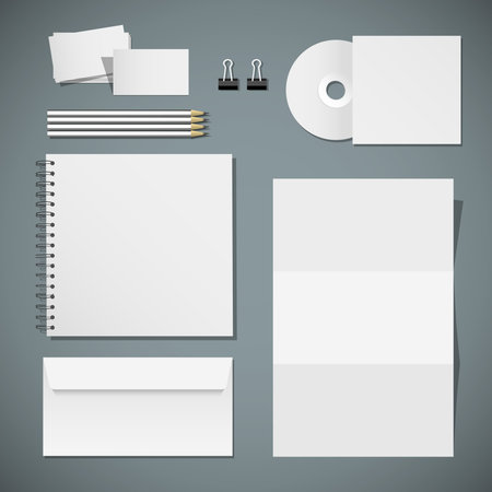Set of corporate identity templates  のイラスト素材