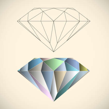 Diamond  illustrationのイラスト素材