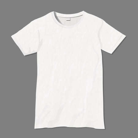 White t-shirt design templateのイラスト素材
