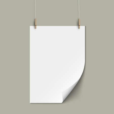 Vector empty paper sheet のイラスト素材