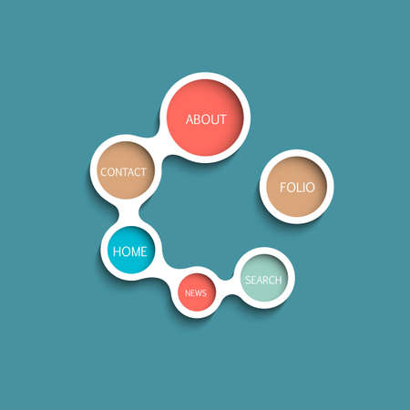 Website Template  Minimalist style designのイラスト素材