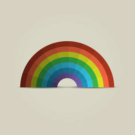 Paper rainbow  Vector paper designのイラスト素材