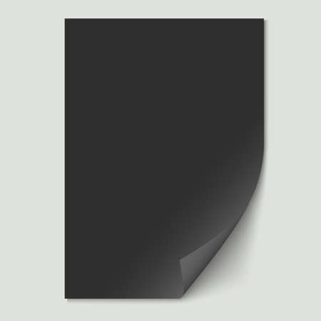 Black paper sheet. Vector EPS10のイラスト素材