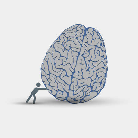 Creative illustration of intellection. のイラスト素材