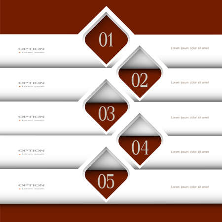 3d modern white Design template. Vector website layout のイラスト素材