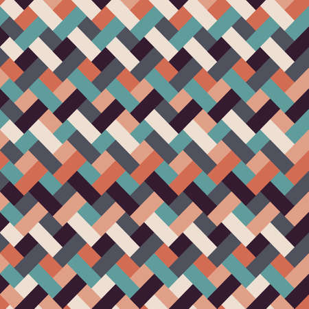 Retro geometric seamless pattern.のイラスト素材