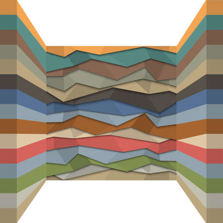 3d origami background.のイラスト素材