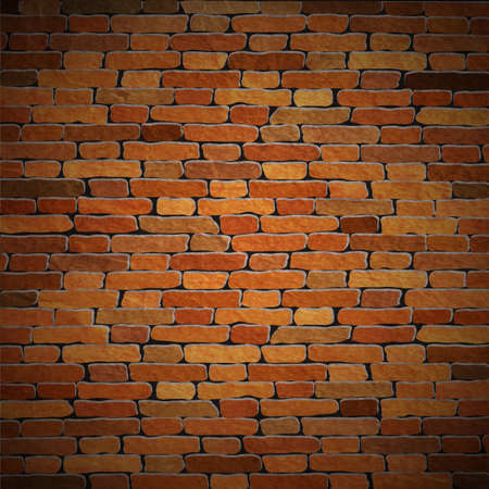 Vector background of old brick wallのイラスト素材