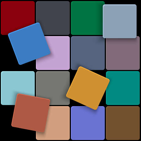 3d  minimal colorful square background  Vector design templateのイラスト素材