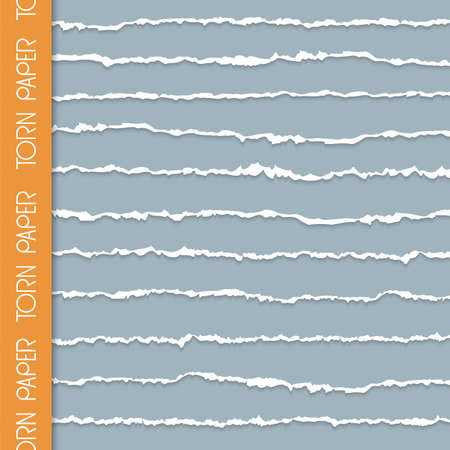 set of torn paper banners with space for textのイラスト素材