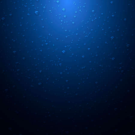 Dark blue background with water drops. Vector EPS10のイラスト素材