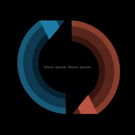 Creative design in shape pencil - variation 1. Vector EPS10のイラスト素材