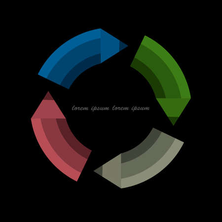 Creative design in shape pencil - variation 3. Vector EPS10のイラスト素材