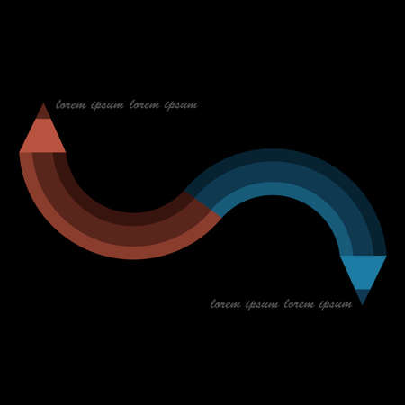 Creative design in shape pencil - variation 6. Vector EPS10のイラスト素材