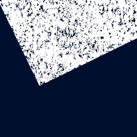 White grunge textured sheet on blue background.のイラスト素材