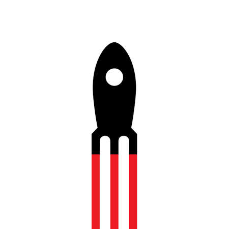 Simple rocket icon.Vector EPS10のイラスト素材