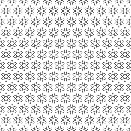 Delicate monochrome seamless pattern with stars. のイラスト素材