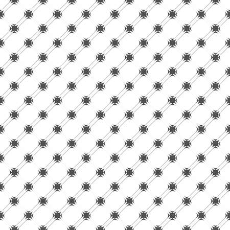 Monochrome geometric seamless pattern.のイラスト素材