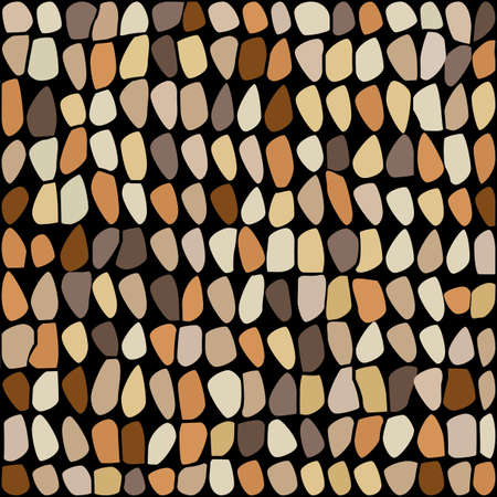 Seamless pattern with stylized pebbles. Vector backgroundのイラスト素材