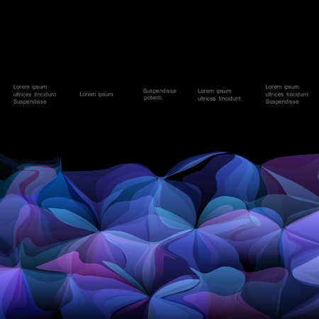 Blue abstract background with space for text. Vector  のイラスト素材