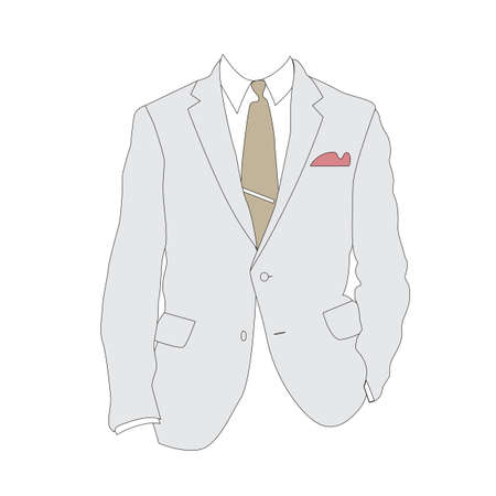 Silhouette of business suit.のイラスト素材
