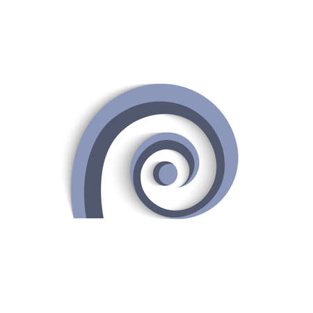 3d blue abstract icon for design.のイラスト素材