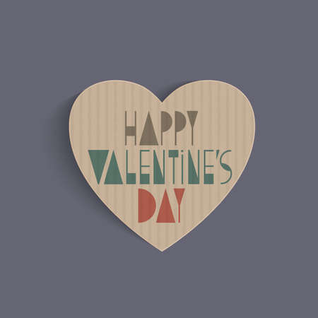 Heart from cardboard.のイラスト素材