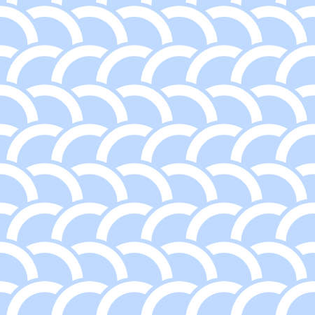 Seamless pattern with stylized waves.のイラスト素材