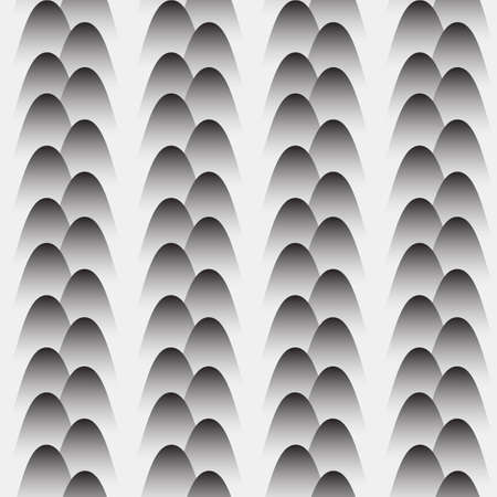 Grey seamless pattern with stylized eggs.のイラスト素材