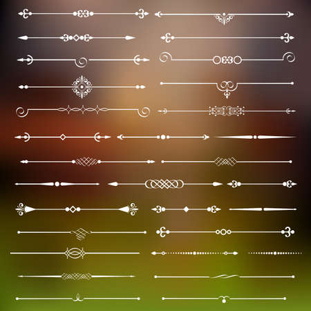 Calligraphic dividers and page decor.のイラスト素材