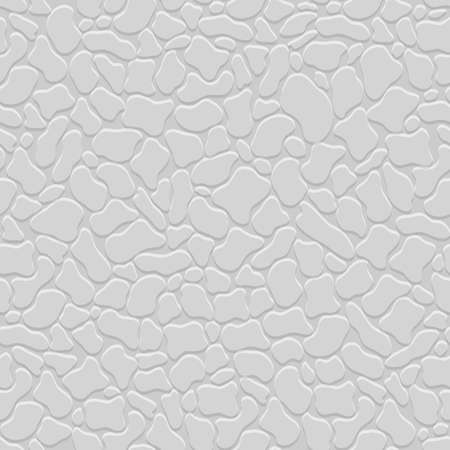 Grey 3d seamless pattern with stylized stones. Vector texture background. Simple and stylish wallpaper with pebble for designのイラスト素材