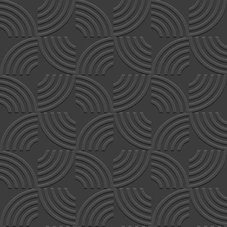 3d Black Geometric striped seamless pattern. Vector backgroundのイラスト素材
