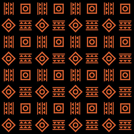 Tribal ethnic style seamless pattern. Abstract geometric print. Ethnic hipster wallpaper. Monochrome...