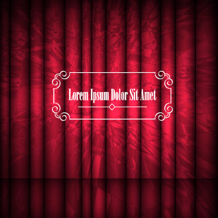 . Retro creative template for design. Flourishes Ornamental  frame. Vintage vector backgroundのイラスト素材