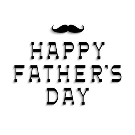 Happy Fathers Day greeting card. Editable vector template for design card,flyer, banner or posterのイラスト素材