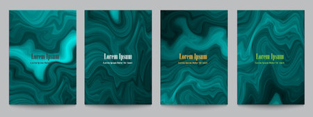 Creative artistic covers for design. Textured fluid colors abstract backgrounds. Trendy design....