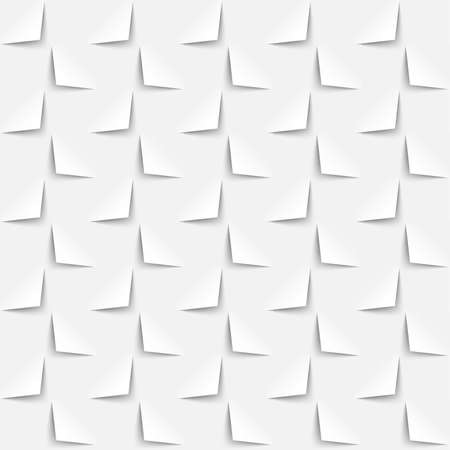 White background 3d paper style, seamless pattern. Vector abstract geometric wallpaperのイラスト素材