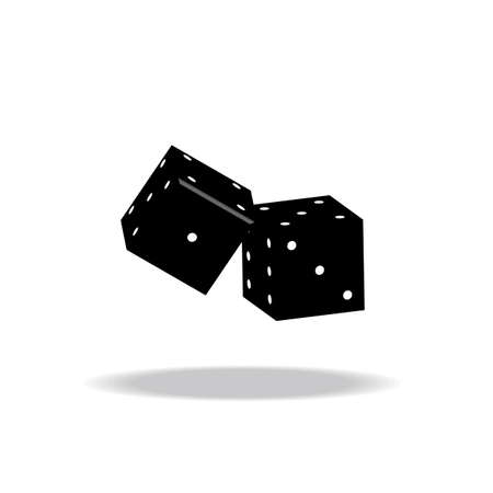 Game dices vector illustration isolated on white backgroundのイラスト素材