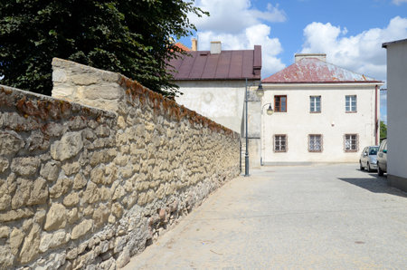 City wall (Szydlow in Poland)の写真素材