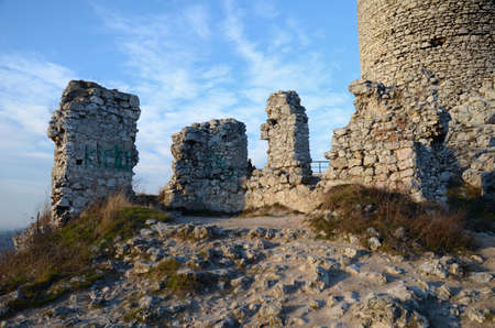 Castle ruins (Olsztyn in Poland)の写真素材