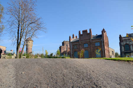Old industrial buildings (mine in Katowice, Poland)のeditorial素材